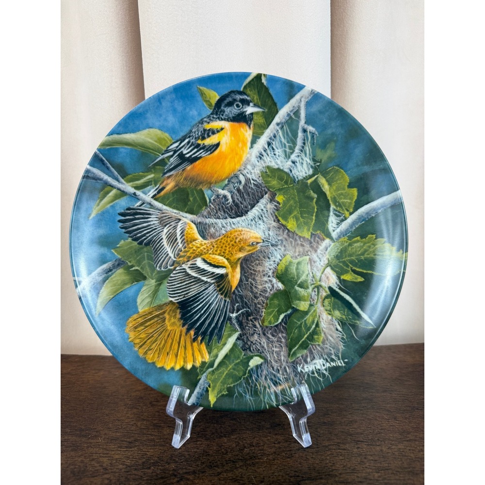 VTG 1985 Knowles China Kevin Daniel "The‎ Baltimore Oriole" 8.5" Numbered Plate